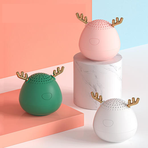 【小巧便携 迷你萌宠蓝牙音响】无线蓝牙音箱创意卡通鹿角手机低音炮迷你 商品图0