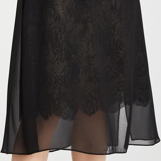 RF8A8斯尔丽瑟俪夏上新中式雪纺烫钻显瘦修身水滴领连衣裙 商品图5