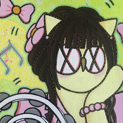 歪歪《pink love - 叶知恩》画芯 商品图3