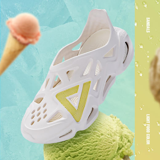 【明星同款】男女款情侣态极洞洞凉鞋ET22857L/ET22858L 商品图0