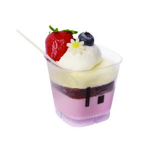三色慕斯方杯