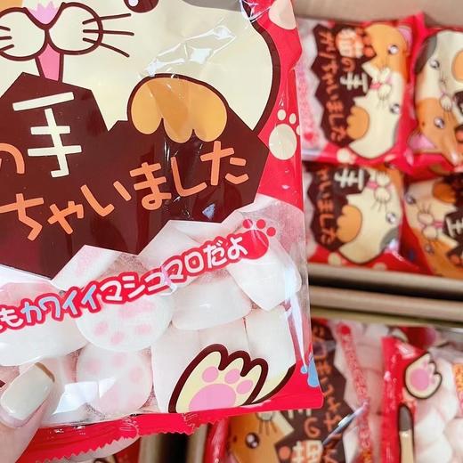 日本进口YAOKIN猫爪棉花糖儿童零食休闲糖果Q弹软糯甜品80g 商品图2