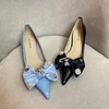 IUIU SECOND   2022春季新款甜美少女风蝴蝶结高跟鞋2022春季新款时装鞋商场同款U22AE17801 商品缩略图1