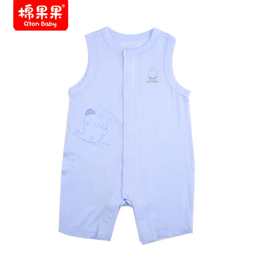棉果果夏款莫代尔男童无袖连体衣M201724422223 商品图0