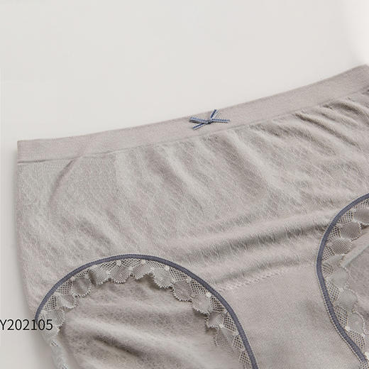 （ DMN2107）蕾丝内裤女士 莫代尔纯棉内裆无缝马卡龙色女式中腰内裤 商品图2