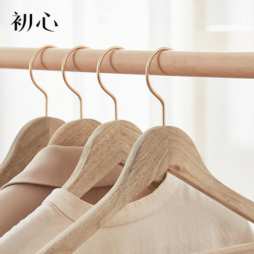 初心| 香樟木衣架原木无漆挂干衣服 商品图5