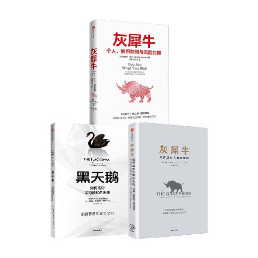 灰犀牛1+灰犀牛2+黑天鹅（套装3册）米歇尔渥克等著 颠覆认知 中信出版 商品图0