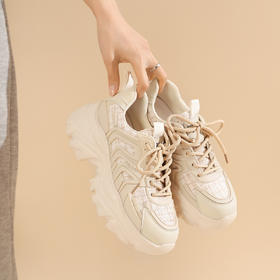 西村名物2022春新款商场同款小香风老爹鞋女运动鞋休闲板鞋X22AM16891