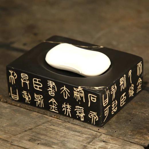 免钉壁挂式香皂盒仿古创意沥水皂盒置物架中式卫生间浴室肥皂碟 商品图6