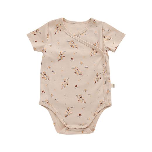 【轻薄透气 质感细腻不起球】 A类ins韩版婴幼儿棉质短袖连体衣包屁衣新款男女宝宝夏装三角哈衣爬服薄 商品图4