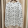 丁摩 春夏真丝衬衫V领桑蚕丝上衣别致大码上衣Q122012-DA499 商品缩略图0