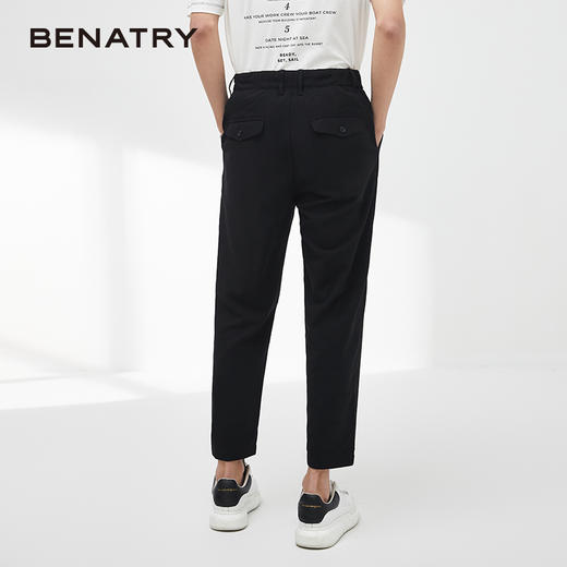 贝纳川男士休闲裤薄款宽松直筒长裤ECY232102402 商品图4