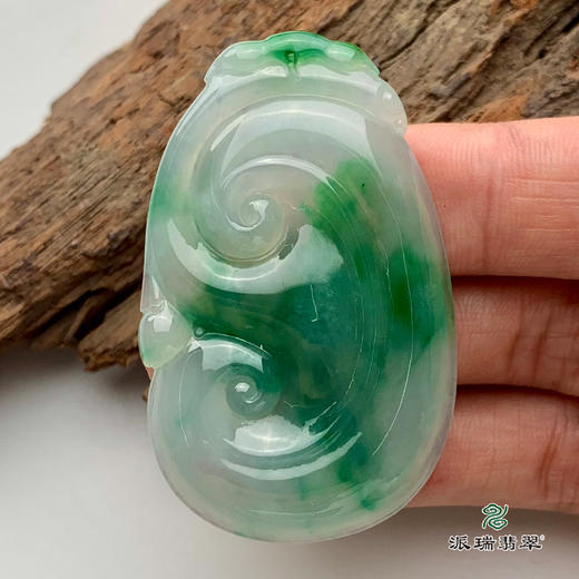 派瑞翡翠 翡翠挂件 糯冰种 飘翠 商品图2