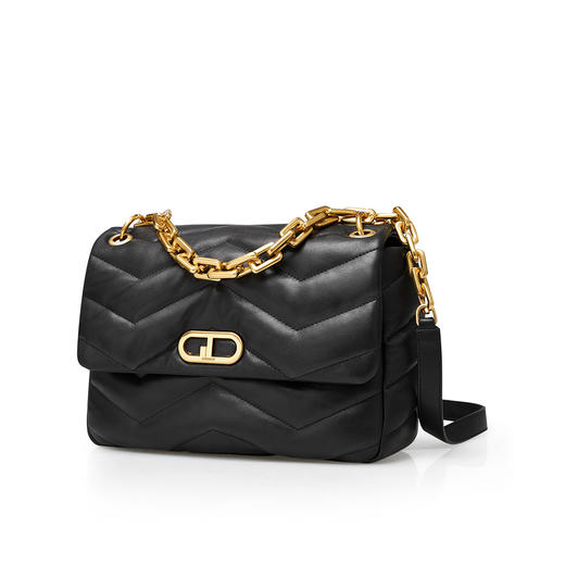 8888820208202 哥弟GIRDEAR女包秋冬新款柔软羊皮蓬松链条单肩包斜挎手提包 商品图1