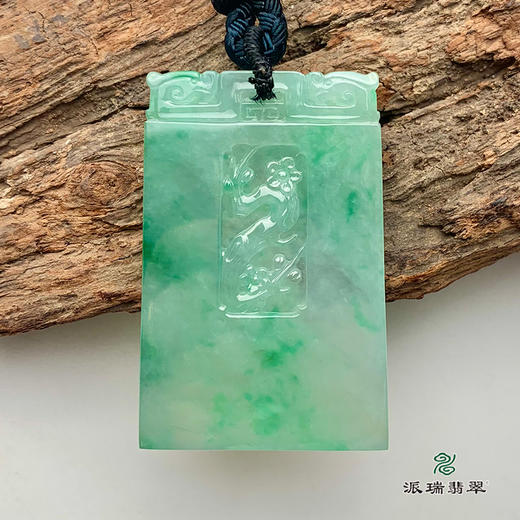 派瑞翡翠 翡翠挂件 糯冰种 飘翠 商品图1