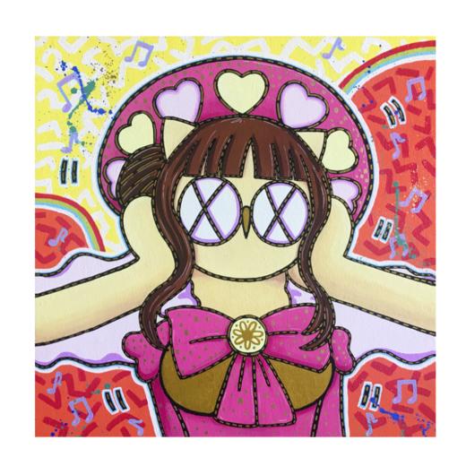 歪歪《pink love - 曾鸶淳》画芯 随机版号 商品图2