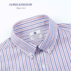 占姆士Jameskingdom男士休闲衬衣男长袖条纹春秋全棉衬衫新款 商品缩略图1