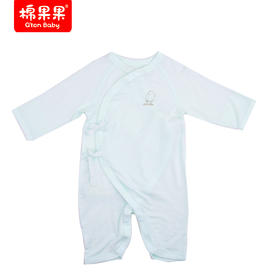 棉果果夏款莫代尔蝴蝶连体衣男女童M201726422218