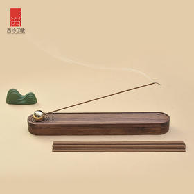 创意胡桃木香薰香炉线香礼盒套装卧室客厅香插