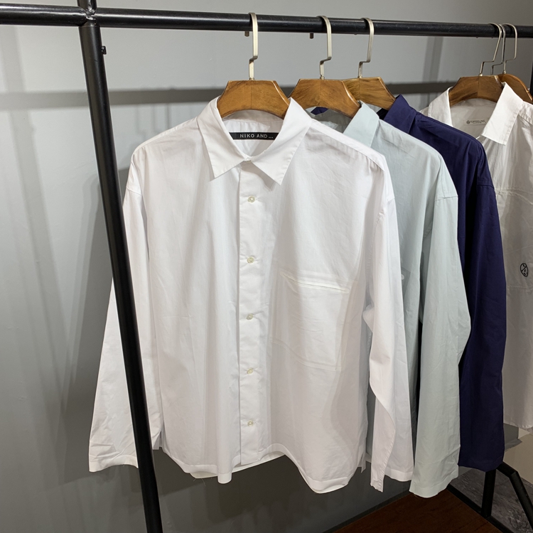 清仓特价 日单激光切割无缝压胶宽松短款衬衫