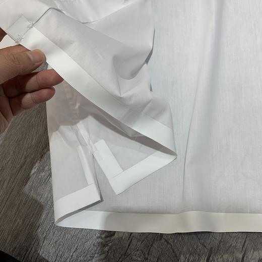 清仓特价 日单激光切割无缝压胶宽松短款衬衫 商品图2
