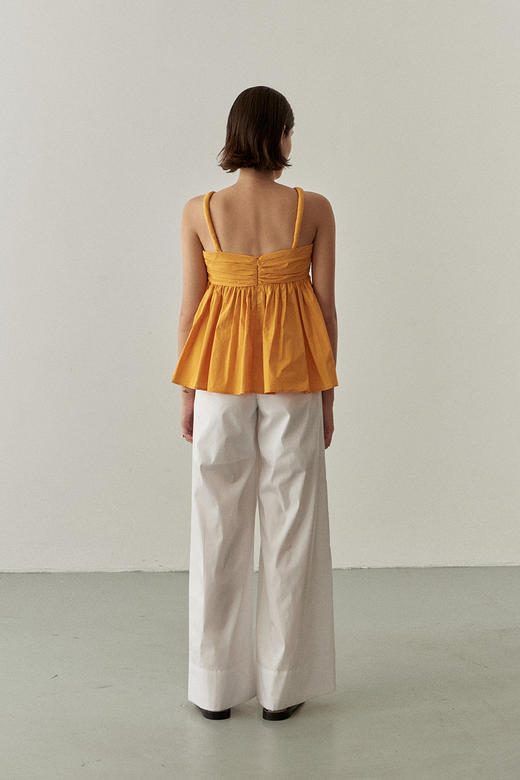 Viktoria Chan | SS22018 Blake gathered top [吊带上衣 白 / 黑 / 橙 ] 商品图7