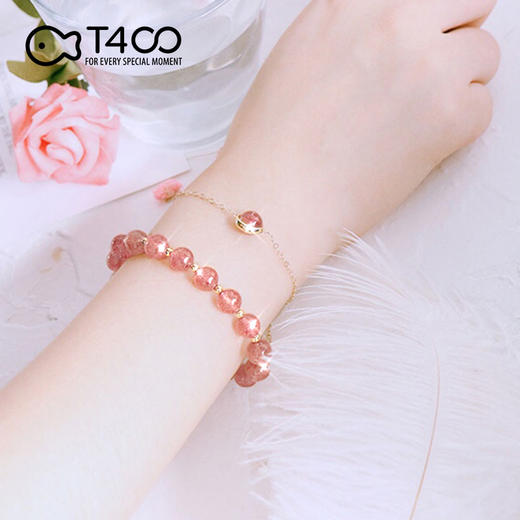 T400新款 草莓晶手链套装 桃花朵朵 开春转运 甜度满分 商品图2