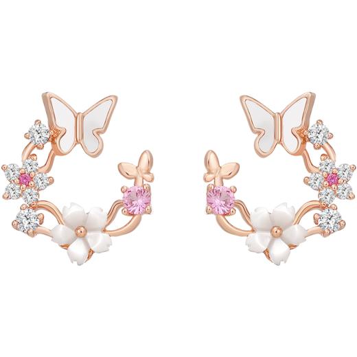 ZEGL设计师裙饰box系列花朵耳环女2022年新款小众耳钉银针耳饰品 商品图5