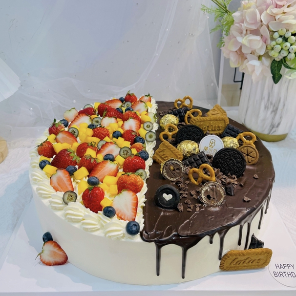 缤纷年华—水果巧克力生日蛋糕