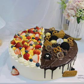 缤纷年华—水果巧克力生日蛋糕