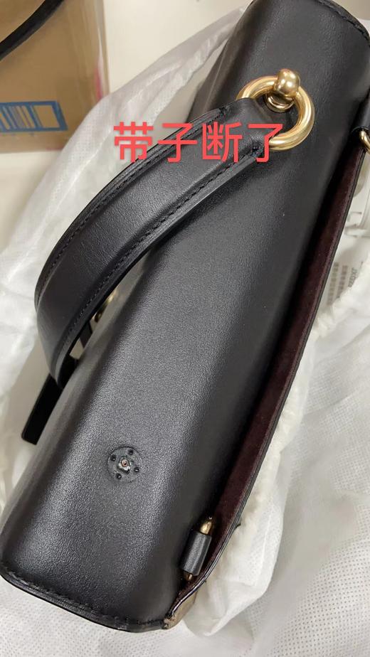 193971889481  COACH  蔻驰 女士中号卡其色配黑色PVC单肩斜挎包 商品图3