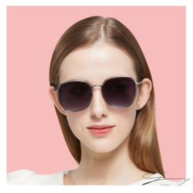 GENNY金属太阳镜 买即送男士偏光眼镜