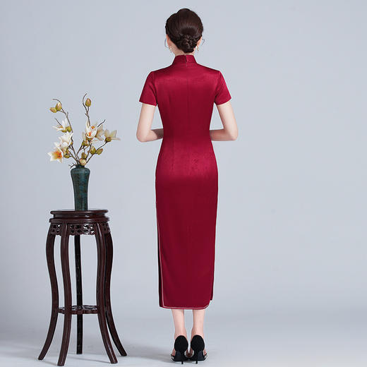 新款中式气质结婚喜婆婆婚宴礼服旗袍连衣裙LHS-L108 商品图3