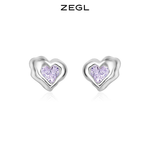 ZEGL设计师春夏耳钉蛋系列925纯银养耳洞耳钉女小巧精致耳环耳饰 商品图3