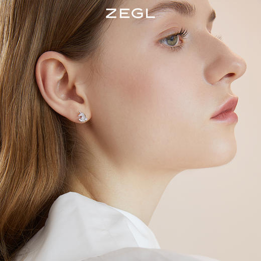 ZEGL设计师春夏耳钉蛋系列925纯银养耳洞小耳钉女耳环星星耳饰品 商品图5