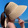 大沿空顶帽韩版宽沿可折叠太阳帽夏天户外透气帽  JC-0011 商品缩略图6