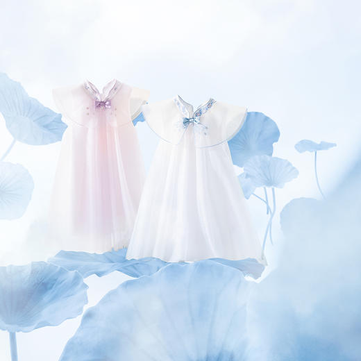 迷你巴拉儿童连衣裙夏装女童宝宝国风复古网纱公主裙 商品图2