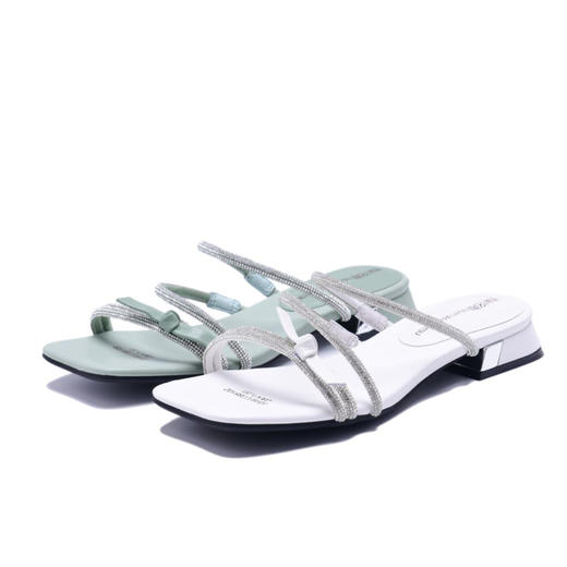 西村名物2020春夏新品条带凉鞋拖鞋碎钻闪耀T20BJ23851 商品图0