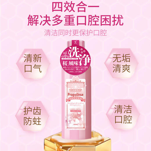 韩国比那氏蜂胶漱口水600ml 清新抗菌清洁口腔去除污垢 112310/112575 商品图1