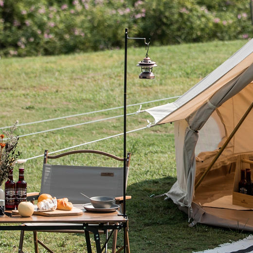 骆驼便携折叠野营灯架铝合金小灯杆露营烧烤灯具支架夜钓折叠灯架 A2S31F102 商品图3