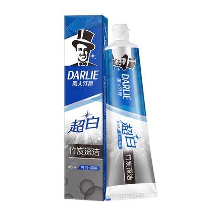 【门店直发 支持同城配送】黑人超白牙膏天然竹炭清新口气美白去牙垢牙渍分解牙齿色斑去黄牙190g 商品图2