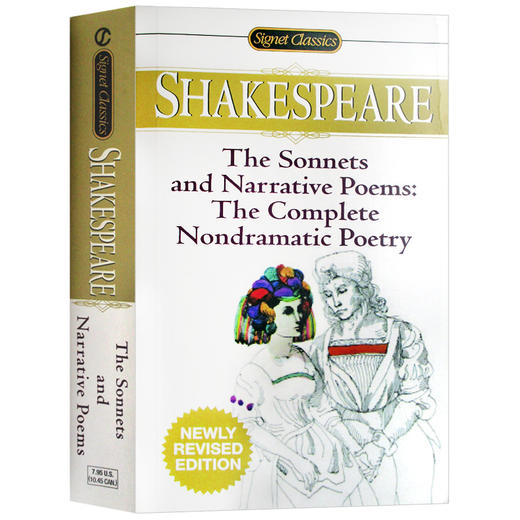 正版 莎士比亚诗歌集 英文原版 The Sonnets and Narrative Poems 十四行诗及叙事诗154首 全英文版 Shakespeare 进口英语文学书籍 商品图2