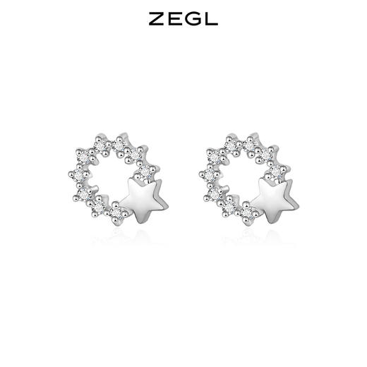 ZEGL设计师春夏耳钉蛋系列925纯银养耳洞小耳钉女耳环星星耳饰品 商品图13