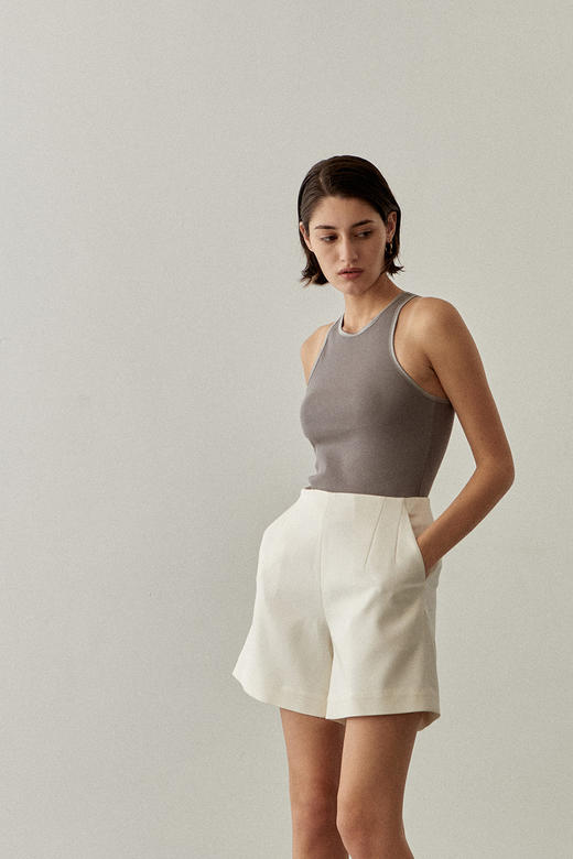 Viktoria Chan | SS22092 Nova short white [短裤 白 ] 商品图3