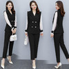 XS-93189套装女2022春季新款休闲气质时尚显瘦大气裤子拼接时髦两件套韩版 商品缩略图1