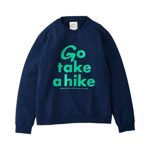 GRAMICCI TAKE A HIKE SWEATSHIRT 标语印花圆领套头卫衣 商品图2