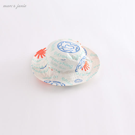 【防紫外线】马克珍妮男女童儿童渔夫帽婴儿宝宝防晒遮阳帽220308 商品图4