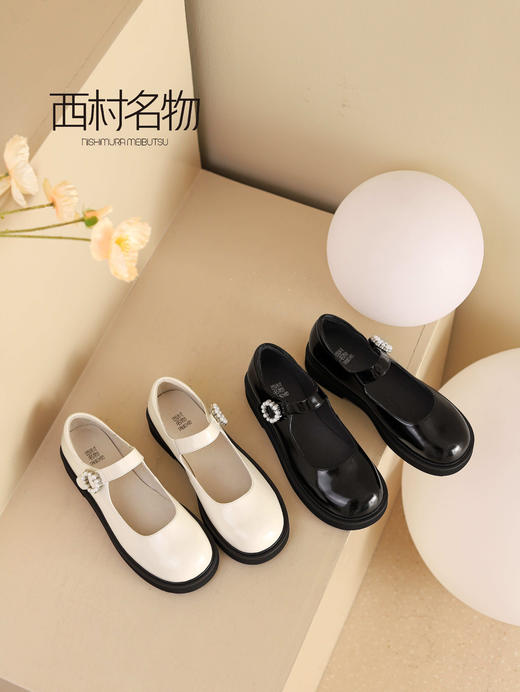 西村名物2021秋季新款法式玛丽珍女鞋T21CM34101 商品图0