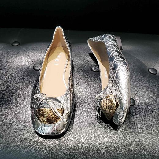 LFGJ 13004 真皮方头方扣平底女鞋 商品图2