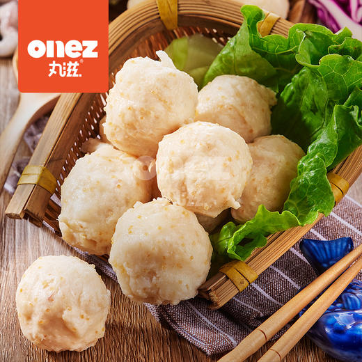 丸滋鱼卵花枝丸花枝丸墨鱼丸160g 6枚入 丸滋